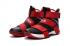Nike Lebron Soldier 10 X Bílá Černá Červená Basketbalová obuv Pánské tenisky 844378