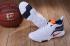 Nike Zoom LEBRON Witness 2 FLYKNIT Herren-Basketballschuhe, Weiß, Blau, Orange