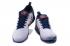 Nike Zoom Witness II 2 รองเท้าบาสเก็ตบอลผู้ชายสีขาวสีน้ำเงินเข้มสีน้ำเงินสีแดง