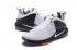 รองเท้าบาสเก็ตบอล Nike Zoom Witness Lebron James สีขาวสีดำสีเทา 852439-100