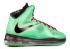 Lebron 10 Cutting Jade Trmln Red University Black Fbrglss 541100-303
