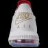 Nike LeBron 16 Low NBA Draft Hvid Metallic Guld University Red CI2668-100