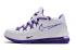 2020 Nike Lebron XVII 17 Low Branco Preto Roxo Tênis de basquete CD5007-104