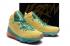 баскетбольные кроссовки Nike Zoom Lebron XVII 17 Green Yellow Leaf 2020 года, дата выпуска BQ3177-053