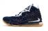 รองเท้าบาสเก็ตบอล Nike Zoom Lebron XVII 17 College Navy Blue White King James CU5056-400