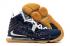 Nike Zoom Lebron XVII 17 College Navy Bleu Blanc King James Chaussures de basket-ball Release CU5056-400