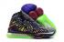 Nike Zoom Lebron XVII 17 Szürke Fekete Purple Crimson Többszínű Cipők Cipők BQ3177-910