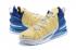2020 Nike Zoom Lebron 18 XVIII Jaune Crème Bleu King James Chaussures de basket-ball Date de sortie AQ9999-405