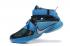 Nike Zoom Soldier 9 IX Black Blue Lagoon White Lebron Basketball 749417-014