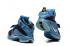 Nike Zoom Soldier 9 IX Black Blue Lagoon White Lebron Basketball 749417-014
