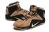 Nike Zoom Lebron XII 12 Sepatu Basket Pria Gandum Dalam Hitam Emas