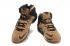 Zapatillas de baloncesto Nike Zoom Lebron XII 12 para hombre Deep Wheat Negro Dorado