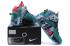Nike Zoom Lebron XII 12 Chaussures de basket-ball Homme Vert Gris Blanc Rouge