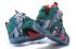 Nike Zoom Lebron XII 12 Pánské basketbalové boty Zelená Šedá Bílá Červená