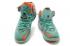 Nike Zoom Lebron XII 12 Hombres Zapatos De Baloncesto Verde Naranja Plata
