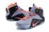 Nike Zoom Lebron XII 12 รองเท้าบาสเก็ตบอลผู้ชายสีม่วงอ่อนสีดำสีส้ม