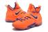 Мужские баскетбольные кроссовки Nike Zoom LeBron XIV 14 оранжево-синие 852405-840