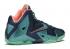 Nike Lebron 11 Akron Vs Miami Blau Rosa Brave Mineralgrün Atomic Teal Glow 621712-401