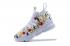 Kith X Nike Lebron XV 15 ZIP Floral Bordado Blanco Oro AA3936-100