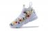 Kith X Nike Lebron XV 15 ZIP Floral Embroidery White Gold AA3936-100