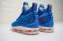 Nike LeBron 15 HWC 硬木經典運動鞋照片藍色 AO1754-400