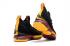 Nike Zoom Lebron XV 15 Pánské basketbalové boty Černá Žlutá Fialová CAVS