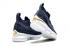 Nike Zoom Lebron XV 15 Men Basketball Shoes Deep Blue Gold