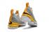 Nike Zoom Lebron XV 15 Heren Basketbalschoenen Lichtgrijs Geel