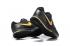 Nike Air Zoom Pegasus 34 Cuir Noir Métal Or Hommes Chaussures de Course Baskets 831351