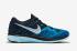 Nike Flyknit Lunar 3 Negro Azul Lagoon Zapatillas para correr para hombre 698181-004