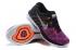 Scarpe da corsa da donna Nike Flyknit Lunar 3 nere viola arancioni 698182-006