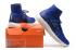 Nike Lunarepic Flyknit Blue Black Men Running Trainers รองเท้าผ้าใบ 818676-400