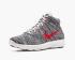 Nike Lunar Flyknit Chukka Wolf Gris Noir Blanc Chaussures Pour Hommes 554969-001