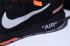 Hombres Off White Virgil Abloh x Nike Air Zoom Structure 21 Negro Naranja Blanco 907324 008
