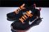 Hombres Off White Virgil Abloh x Nike Air Zoom Structure 21 Negro Naranja Blanco 907324 008