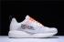 Hombres Off White Virgil Abloh x Nike Air Zoom Structure 21 Blanco Naranja Negro 907324 006