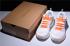 Hombres Off White Virgil Abloh x Nike Air Zoom Structure 21 Blanco Naranja Negro 907324 006