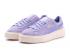 PUMA Basket Suede Platform Sweet Lavender White Gold Womens Shoes 365828-01