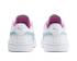 PUMA Smash V2 L Jr White Fair Aqua Pale Pink Zapatos casuales para jóvenes 365170-11