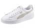 Puma Basket Platform Euphoria Rose Gold Lace Up Scarpe da ginnastica da donna 366814-02