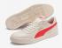 Puma Caracal Whisper Blanco Alto Riesgo Rojo Mujeres Zapatillas Unisex 369863-05