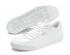 des chaussures décontractées unisexes Puma Caracal blanc argent 369863-02