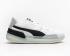 Puma Clyde Hardwood Basketball Blanc Noir Chaussures Pour Hommes 193663-01