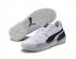 Puma Clyde Hardwood Basketball Blanc Noir Chaussures Pour Hommes 193663-01