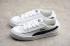 Puma Smash V2 Black White Leather Fashion Classic Casual Sneaker 367308-02