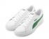 Puma Smash V2 Leather L รองเท้าผ้าใบสีขาวสีเขียวรองเท้าลำลอง 365215-03