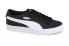 Puma Smash V2 VULC Leather Noir Blanc Unisexe Chaussures 367308-01