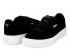 Puma feminino camurça plataforma preto branco couro rendas até tênis casuais 362223-01