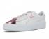 Puma Damen Basket Platform Metallic Weiß Lila Schnee 366169-04