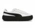 Puma Womens Platform Trace L Branco Preto Feminino Sapatos 366109-02